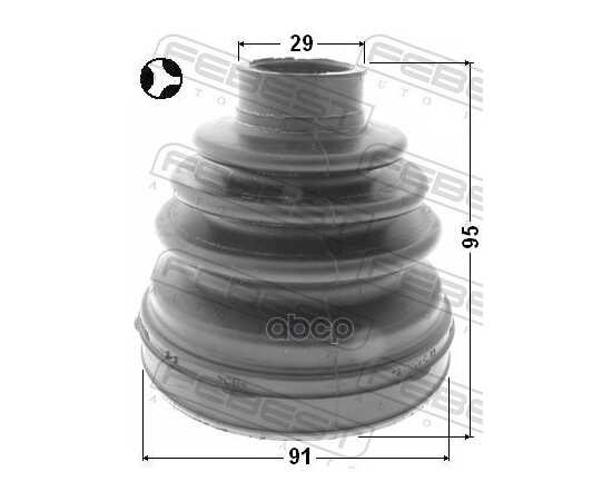 Купить ПЫЛЬНИК ШРУСА ВНУТРЕННИЙ TOYOTA HILUX 05-12, FORTUNER 06- 0115-KUN26T