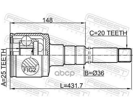 Купить ШРУС ВНУТРЕННИЙ ПРАВЫЙ TOYOTA CALDINA AT211,CT216,ST21 97.08-02.09 0111-ST215RH