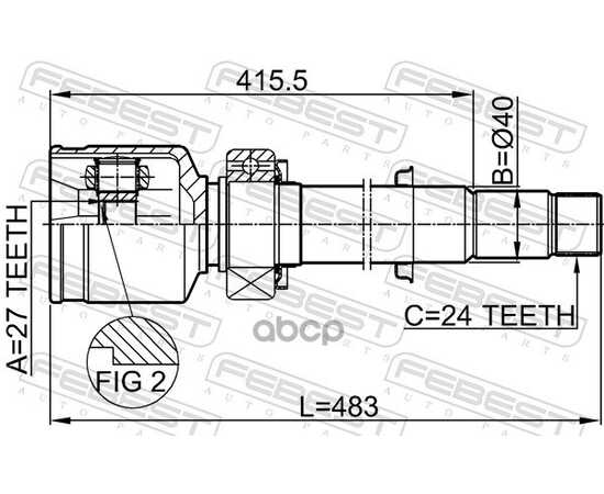 Купить ШРУС ВНУТР ПРАВЫЙ TOYOTA CAMRY ACV40/GSV40 (2006- ) 0111-GSV40RH