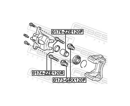 Купить ПЫЛЬНИК НАПРАВЛ ПЕРЕДН СУППОРТА TOYOTA CAMRY ACV3#/MCV3# 2001-2006 0173-GRX120F