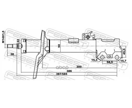 Купить АМОРТИЗАТОР ПЕРЕДН ЛЕВЫЙ TOYOTA RAV4 00-05 01664958FL