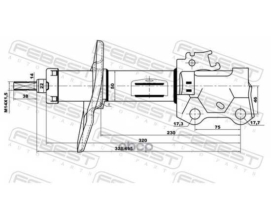 Купить АМОРТИЗАТОР ПЕРЕДН ЛЕВЫЙ TOYOTA COROLLA E15/E18 01660298FL