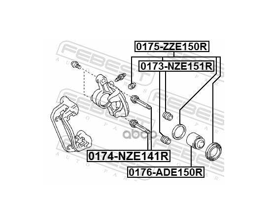 Купить РЕМКОМПЛЕКТ ТОРМОЗНОГО СУППОРТА 0175-ZZE150R