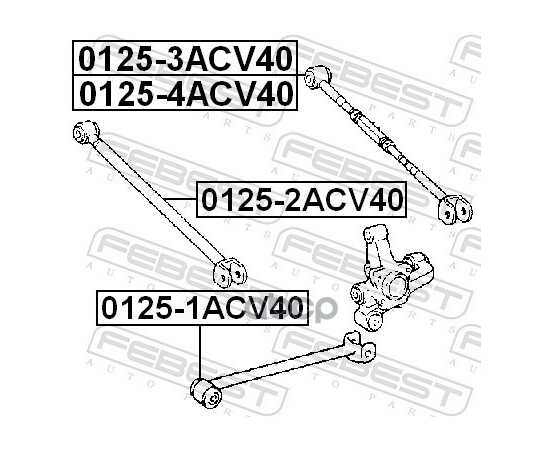 Купить РЫЧАГ ЗАДН ПОДВЕСКИ ЛЕВЫЙ TOYOTA CAMRY ACV40/GSV40 2006-2011 0125-4ACV40