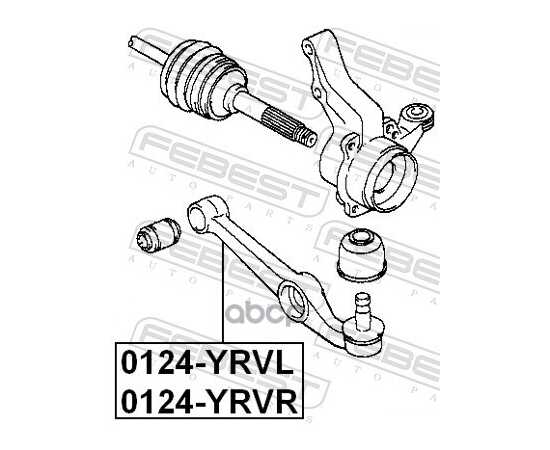 Купить РЫЧАГ ПЕРЕДНИЙ L DAIHATSU SIRION M100/101/110/111 1998-2004 FEBEST 0124-YRVL