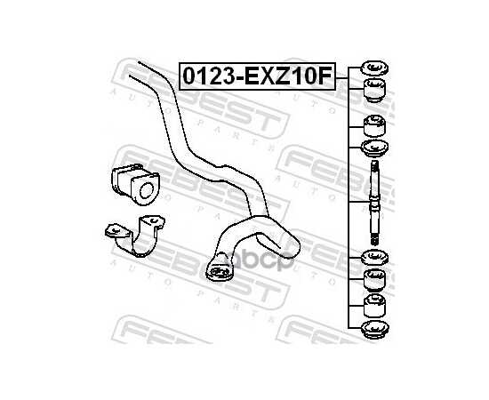 Купить ТЯГА ПЕРЕДНЕГО СТАБИЛИЗАТОРА L=R TOYOTA MARK 2/COROLLA/PASEO FEBEST 0123-EXZ10F