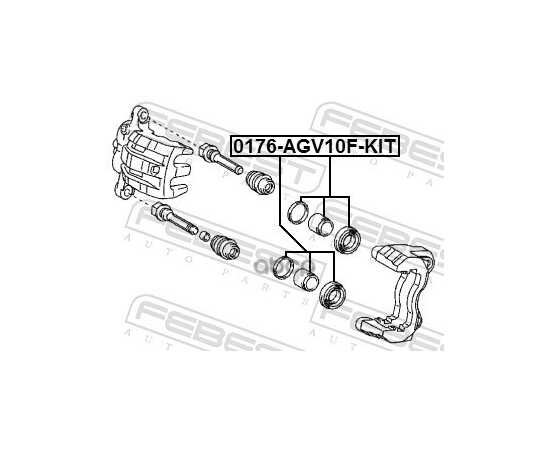 Купить ПОРШЕНЬ ПЕРЕДН СУППОРТА 0176-AGV10F-KIT