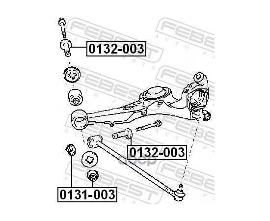 Купить ГАЙКА С ЭКСЦЕНТРИКОМ (СХОД-РАЗВАЛ) TOYOTA RAV4 I FEBEST 0131-003