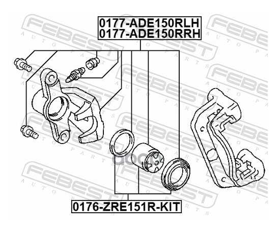 Купить СУППОРТ ЗАДН ЛЕВЫЙ TOYOTA COROLLA E18 2013- 0177-ADE150RLH