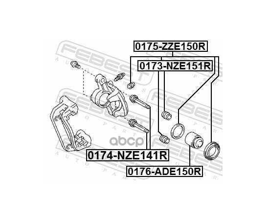 Купить ПОРШЕНЬ СУППОТА ЗАДНИЙ TOYOTA COROLLA E150 2006-2013 0176-ADE150R