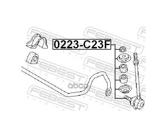 Купить СТОЙКА СТАБИЛИЗАТОРА ПОДВЕСКИ FEBEST 0223-C23F