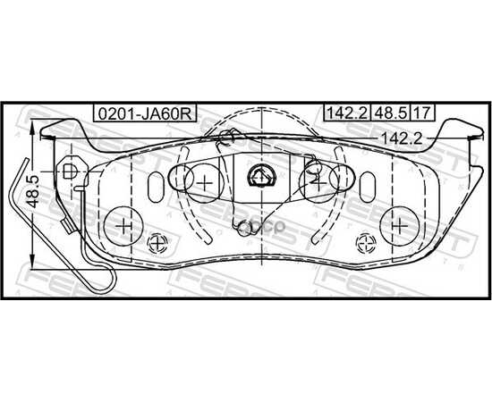 Купить КОЛОДКИ ЗАДНИЕ NISSAN ARMADA TA60/INFINITI QX56 (JA60) 2003- 0201-JA60R