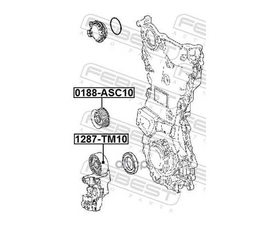 Купить РОЛИК ОБВОДНОЙ ПРИВОДНОГО РЕМНЯ LEXUS IS III 13->/GS IV 12-> FEBEST 0188-ASC10