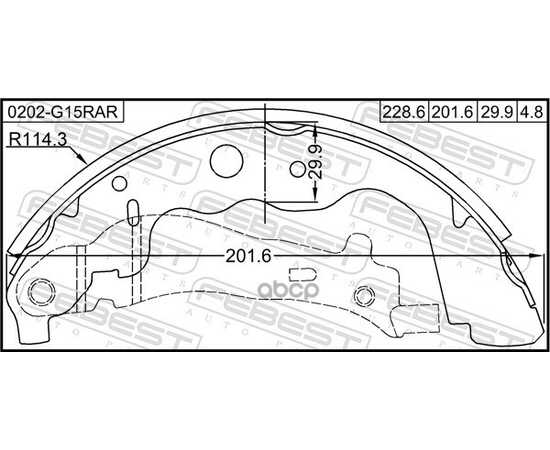 Купить КОЛОДКИ БАРАБАННЫЕ RENAULT LOGAN 0202-G15RAR