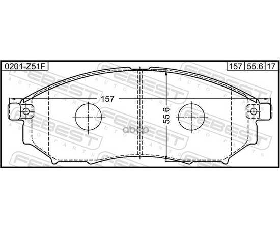 Купить КОЛОДКИ ПЕРЕДНИЕ NISSAN QASHQAI 08- 0201-Z51F