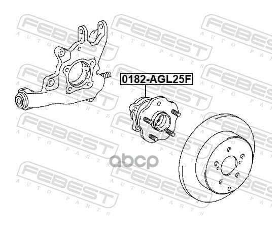 Купить СТУПИЦА В СБОРЕ ПЕРЕДНЯЯ LEXUS RX450H 09/15- 0182-AGL25F