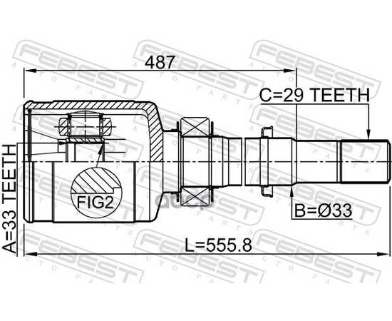 Купить ШРУС ВНУТРЕННИЙ R (КОМПЛ) FEBEST 0211-T31MTRH