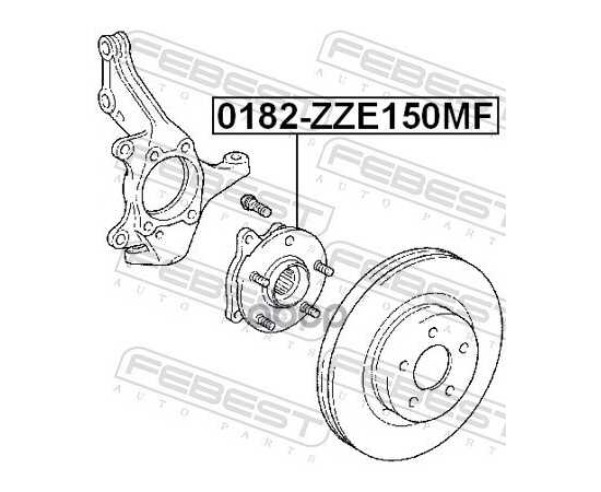 Купить СТУПИЦА В СБОРЕ ПЕРЕДНЯЯ TOYOTA RAV4 ACA3#/GSA3# 2005-2013 0182-ZZE150MF