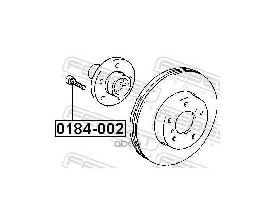 Купить ШПИЛЬКА СТУПИЦЫ (M12X1.5 ММ ) TOYOTA/LEXUS FEBEST 0184-002