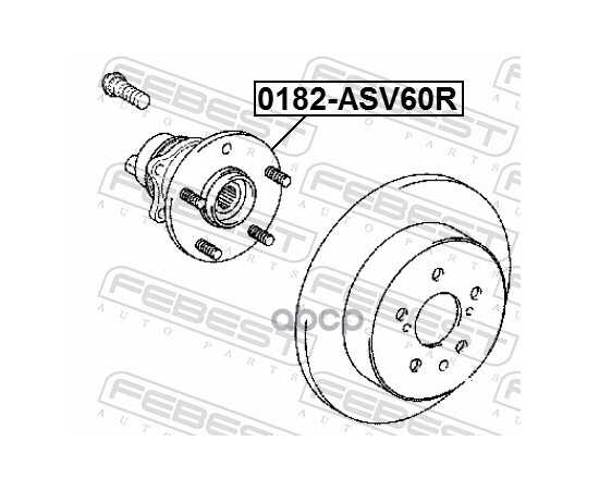 Купить СТУПИЦА В СБОРЕ ЗАДНЯЯ TOYOTA CAMRY/HYBRID 2011- 0182-ASV60R