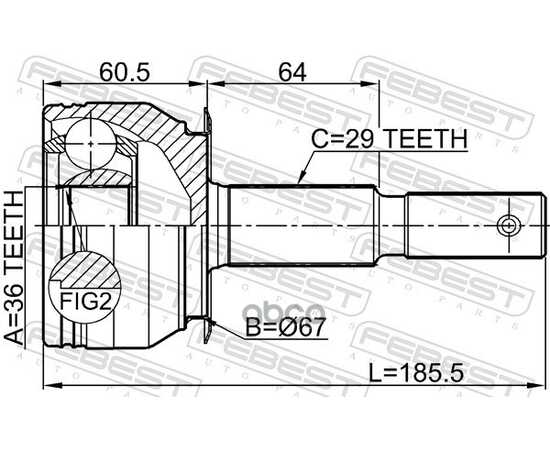 Купить ШРУС ВНЕШНИЙ NISSAN NAVARA D40T 2007- 0210-D40B