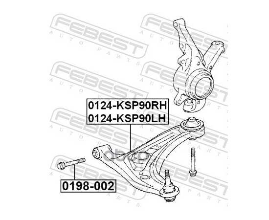 Купить БОЛТ DAIHATSU BOON M300 2004-2010 FEBEST 0198-002