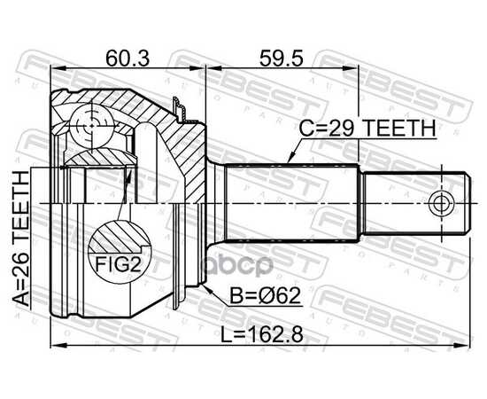 Купить ШРУС ВНЕШНИЙ NISSAN X-TRAIL T32 0210-T32R