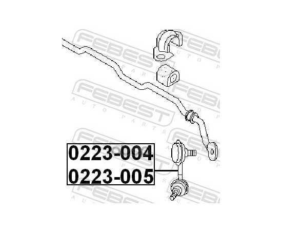 Купить ТЯГА СТАБИЛИЗАТОРА ПЕРЕДН ПРАВАЯ NISSAN PRESAGE U30 1998-2003 0223-004