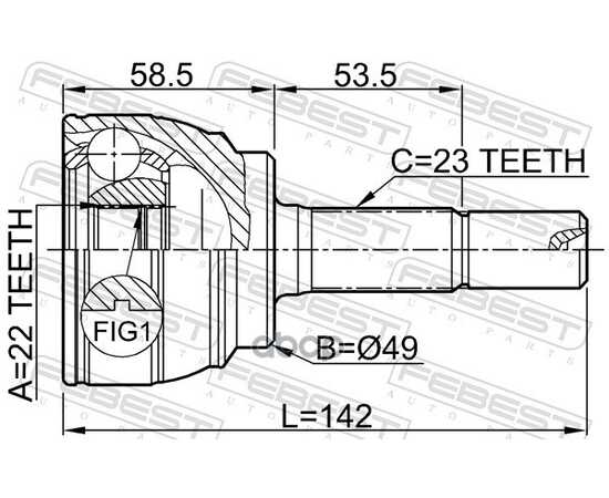 Купить ШРУС ВНЕШНИЙ NISSAN MICRA K12E 2002.11-2010.07 0210-E11