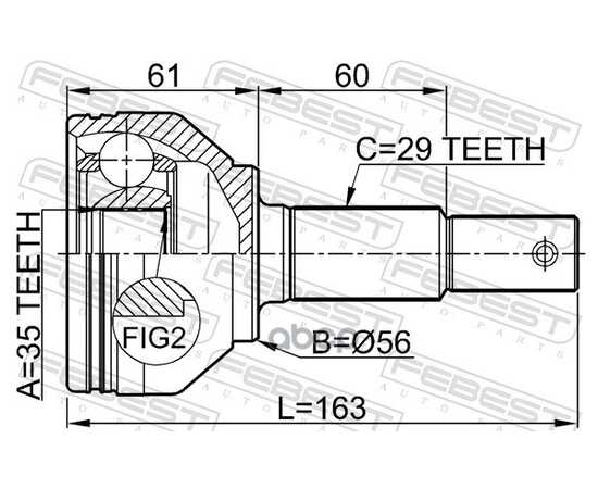 Купить ШРУС ВНЕШНИЙ NISSAN X-TRAIL T31 2007-2013 0210-J1020