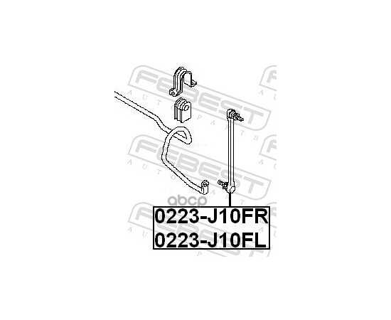 Купить ТЯГА СТАБИЛИЗАТОРА L NISSAN QASHQAI/ X-TRAIL / TEANA (J-32) FEBEST 0223-J10FL