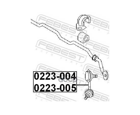 Купить ТЯГА СТАБИЛИЗАТОРА ПЕРЕДН ЛЕВАЯ NISSAN PRESAGE U30 1998-2003 0223-005