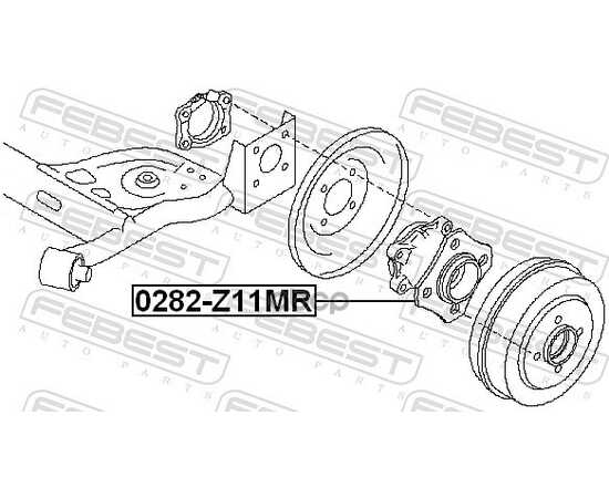 Купить СТУПИЦА ЗАДНЯЯ NISSAN MICRA/MARCH K12 2002-2010 0282-Z11MR