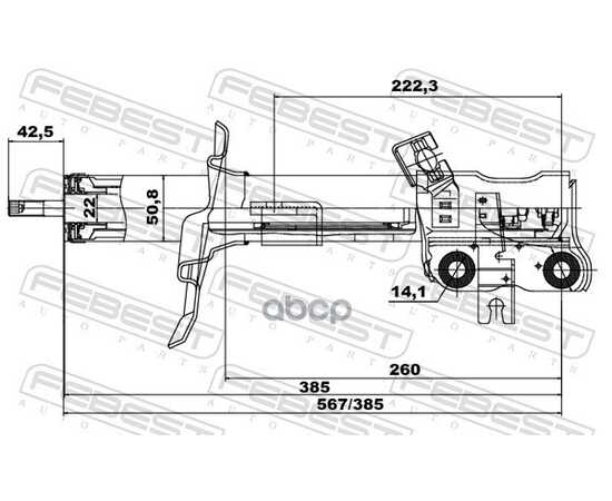 Купить АМОРТИЗАТОР ПЕРЕДН ПРАВЫЙ NISSAN QASHQAI 06-13 02660803FR