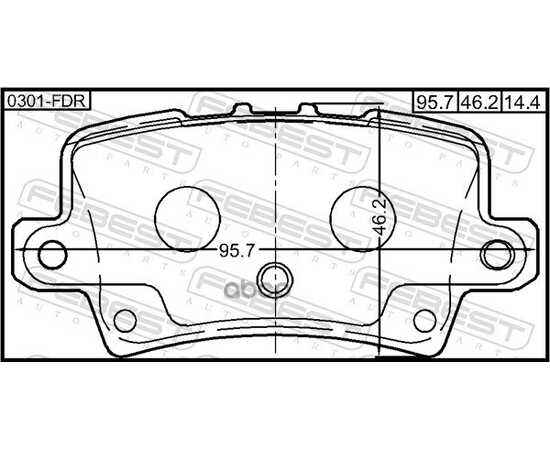 Купить КОЛОДКИ ЗАДНИЕ HONDA CIVIC (FK/FN) 06- 0301-FDR