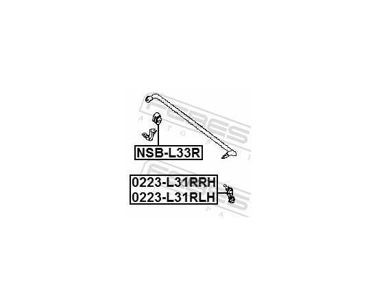 Купить ТЯГА СТАБИЛИЗАТОРА ЗАДНЯЯ ЛЕВАЯ ПОДХОДИТ ДЛЯ NISSAN ALTIMA L33 2012.05- [US] 0223-L33RLH