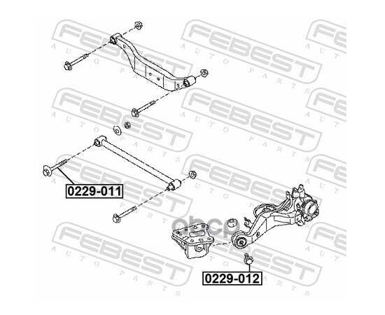 Купить БОЛТ С ЭКСЦЕНТРИКОМ NISSAN SERENA C24 1999.06-2005.05 FEBEST 0229-012