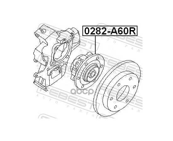 Купить СТУПИЦА ЗАДНЯЯ NISSAN ARMADA TA60 2003.08- [CA] FEBEST 0282-A60R