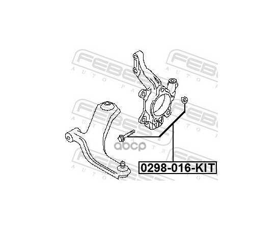 Купить БОЛТ КРЕПЛЕНИЯ ПОДВЕСКИ РЕМКОМПЛЕКТ NISSAN QASHQAI J10E 2006-2013 0298-016-KIT