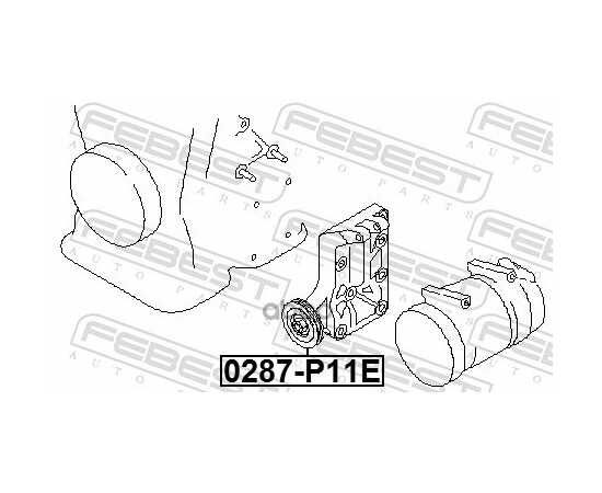 Купить РОЛИК НАТЯЖНОЙ РЕМНЯ AC NISSAN PRIMERA P11E 1996.06-2002.01 0287-P11E