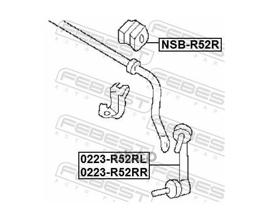 Купить ТЯГА СТАБИЛИЗАТОРА ЗАДНЯЯ ПРАВАЯ INFINITI QX60/JX L50 2012.11- 0223-R52RR