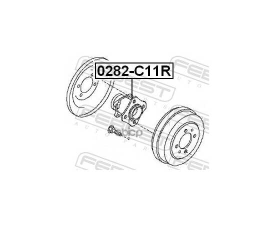 Купить СТУПИЦА ЗАДНЯЯ NISSAN TIIDA C11 2005-2012 0282-C11R