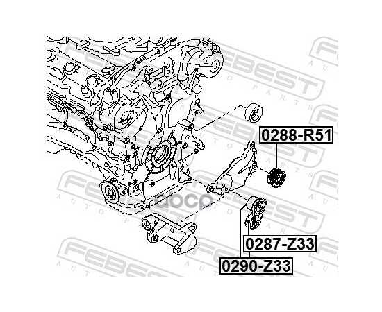 Купить НАТЯЖИТЕЛЬ РЕМНЯ NISSAN FUGA Y50 2004-2009 0290-Z33