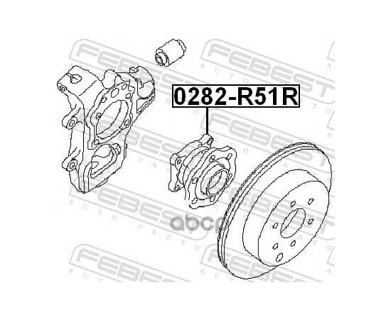 Купить СТУПИЦА В СБОРЕ ЗАДНЯЯ NISSAN PATHFINDER R51M 2005.01-2014.11 0282-R51R