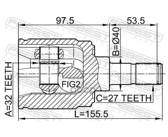 Купить ШРУС ВНУТР ПРАВЫЙ HONDA CR-V RD1 1996­2001 0311-CRVMTRH