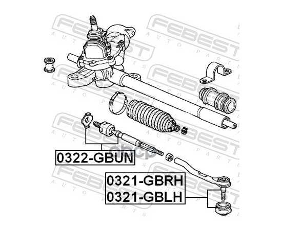 Купить НАКОНЕЧНИК РУЛЕВОЙ ЛЕВЫЙ HONDA MOBILIO GB1/GB2 2001-2008 0321-GBLH