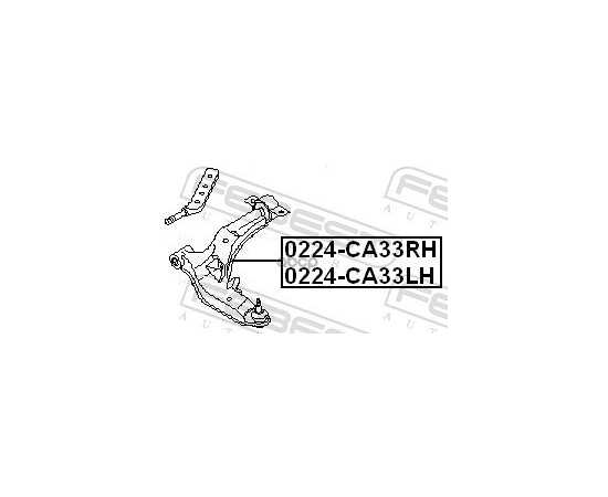 Купить РЫЧАГ ПЕРЕДНИЙ НИЖНИЙ L NISSAN MAXIMA (A32/A33) FEBEST 0224-CA33LH