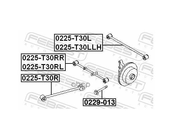 Купить РЫЧАГ ПОДВЕСКИ 0225-T30RR