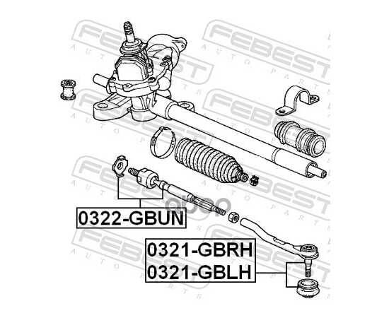 Купить НАКОНЕЧНИК РУЛЕВОЙ ПРАВЫЙ HONDA MOBILIO GB1/GB2 2001-2008 0321-GBRH