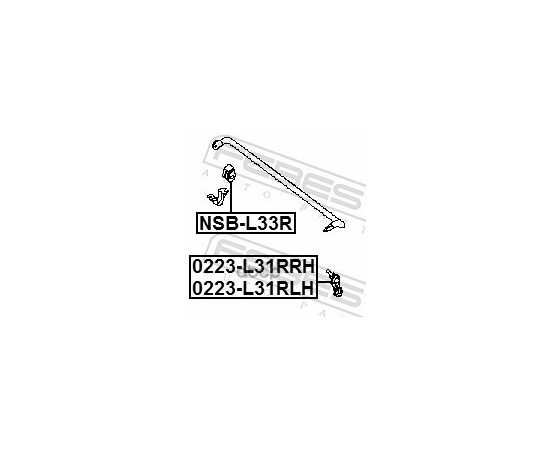 Купить ТЯГА СТАБИЛИЗАТОРА ЗАДНЯЯ ПРАВАЯ ПОДХОДИТ ДЛЯ NISSAN ALTIMA L33 2012.05- [US] 0223-L33RRH